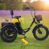 Трехколесный электровелосипед Fat Trike T NEW с передней корзиной
